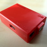 RaspberryPi im ModMyPi Gehäuse in rot