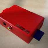 RaspberryPi im ModMyPi Gehäuse in rot